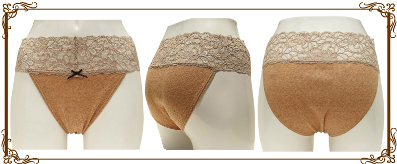 10％OFF  股上深め【エリゼ茶：オーガニックコットン100％】S～２Lサイズ